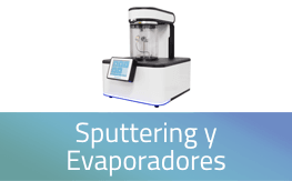 Haz click para ver equipos de recubrimiento Imagen con enlace para ir a equipos de recubridores por sputtering y carbono