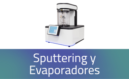 Haz click para ver equipos de recubrimiento Imagen con enlace para ir a equipos de recubridores por sputtering y carbono